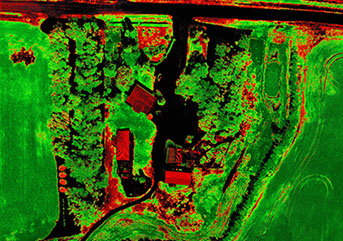 Unmanned Aerial Vehicle Remote Sensing of Infrared emittance and reflectance of grazing land, crop land, and fields. Credit: Danno Peters